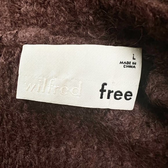 Aritzia Wilfred Free Brisinger Alpaca Merino Wool Oversized Chunky Knit Sweater - Picture 6 of 10